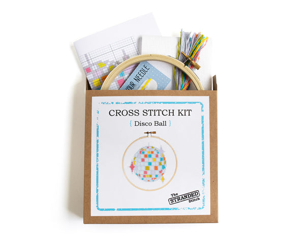 Disco Ball Cross Stitch Kit