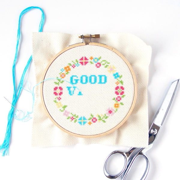 Good Vibes Only (small) Cross Stitch Pattern