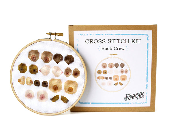 Boob Crew Cross Stitch Kit
