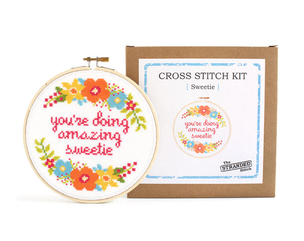 You're Doing Amazing Sweetie Cross Stitch Kit