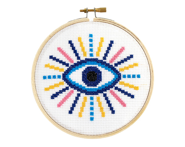 Evil Eye Cross Stitch Kit