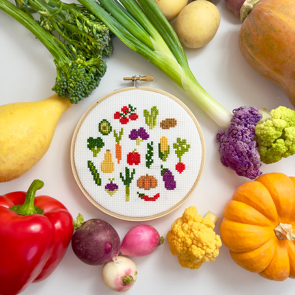 Veggies Cross Stitch Kit