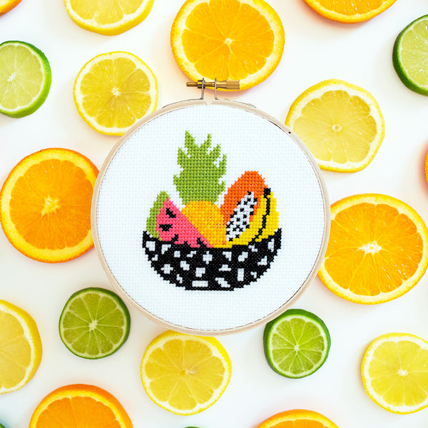Fruit Bowl Cross Stitch Kit