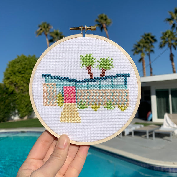 Palm Springs Getaway Cross Stitch Kit