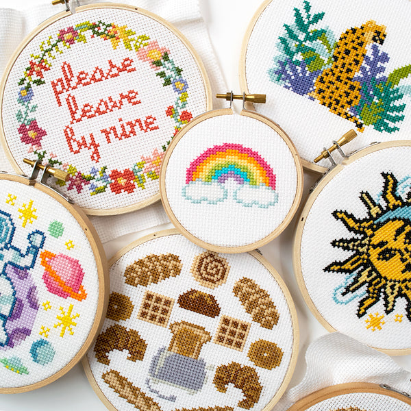 Rainbow Mini Cross Stitch Kit