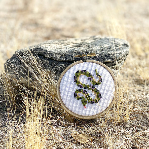 Snake Mini Cross Stitch Kit