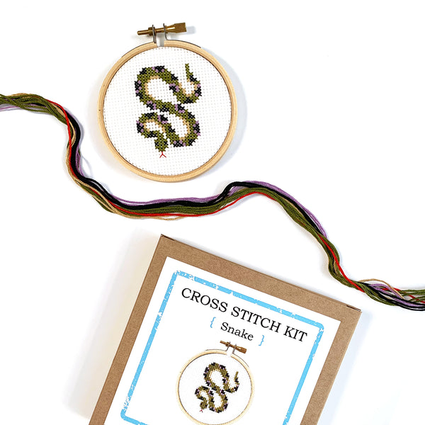 Snake Mini Cross Stitch Kit