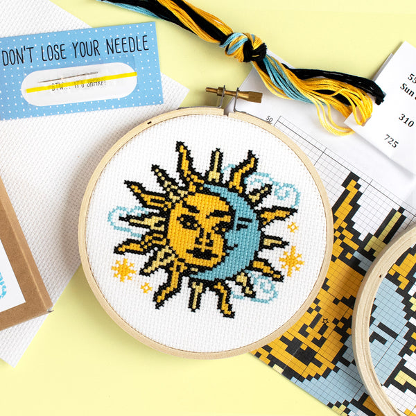 Sun and Moon Cross Stitch Kit
