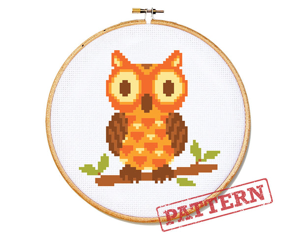 Owl Cross Stitch Pattern