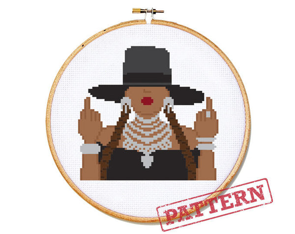 Beyonce Formation Cross Stitch Pattern