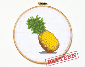 Emoji Pineapple Stitch Pattern