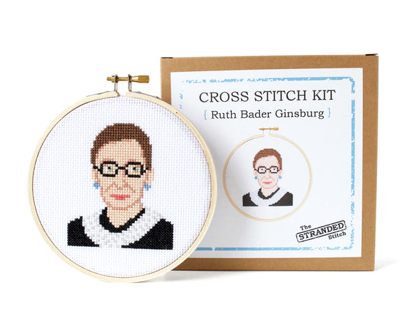 Ruth Bader Ginsburg Cross Stitch Kit