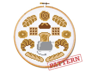 Bread Head Cross Stitch Pattern