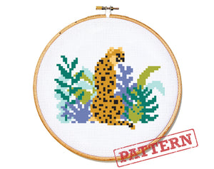 Cheetah Cross Stitch Pattern