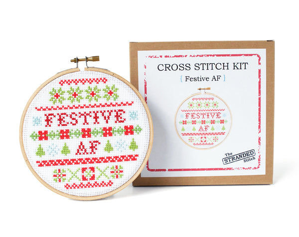 Festive AF Cross Stitch Kit