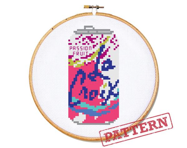 La Croix Can | Cross Stitch Pattern PDF | The Stranded stitch